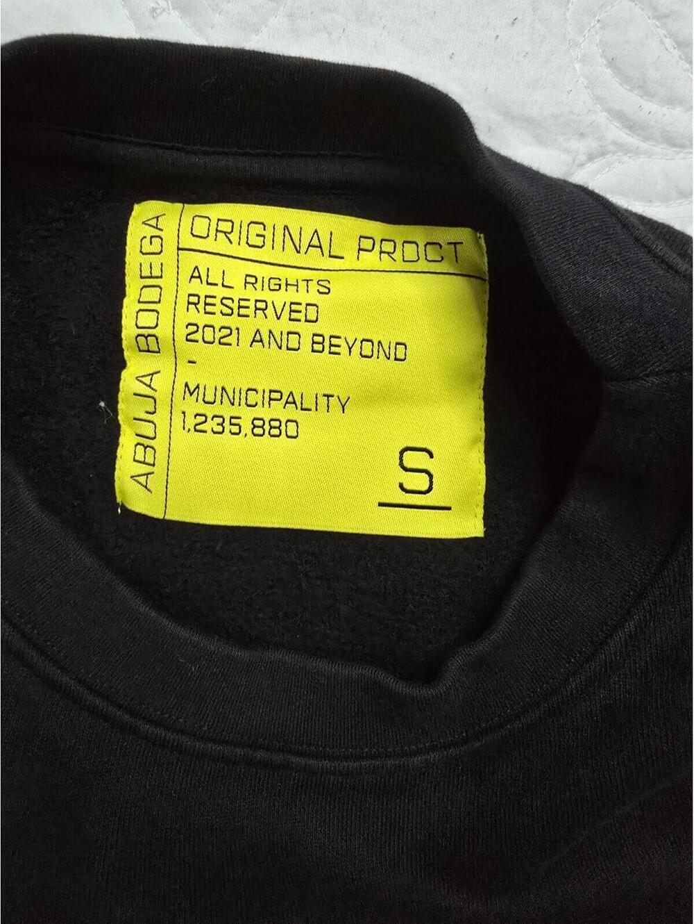 Abuja Bodega “Evil Ways” Black Sweatshirt Oversized Small - Picture 3 of 5